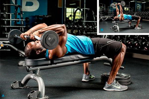 Французский жим лежа
