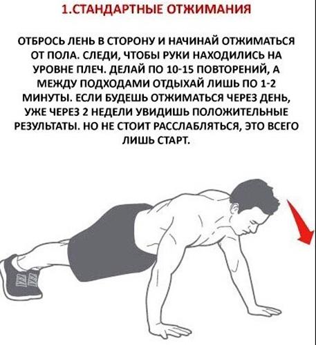 100 отжиманий в день за месяц. Результаты, фото до и после 100 отжиманий в день за месяц. Результаты, фото до и после