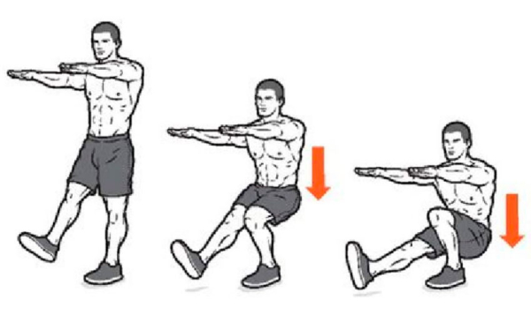 Приседания на одной ноге