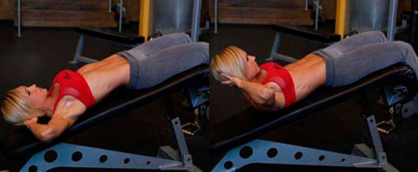 Упражнения на скамье для пресса Упражнения на скамье для пресса