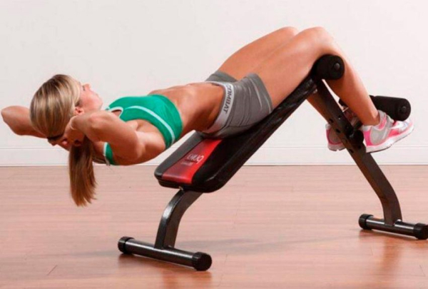 Упражнения на скамье для пресса Упражнения на скамье для пресса