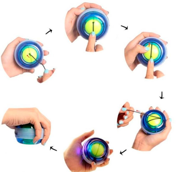 Гироскопический тренажер — кистевой эспандер Powerball Гироскопический тренажер — кистевой эспандер Powerball