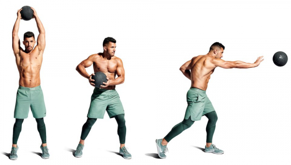 «Тройная угроза» Энтони Джошуа: любимое упражнение боксера с медболом «Тройная угроза» Энтони Джошуа: любимое упражнение боксера с медболом