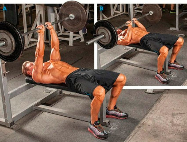 Жим лежа узким хватом